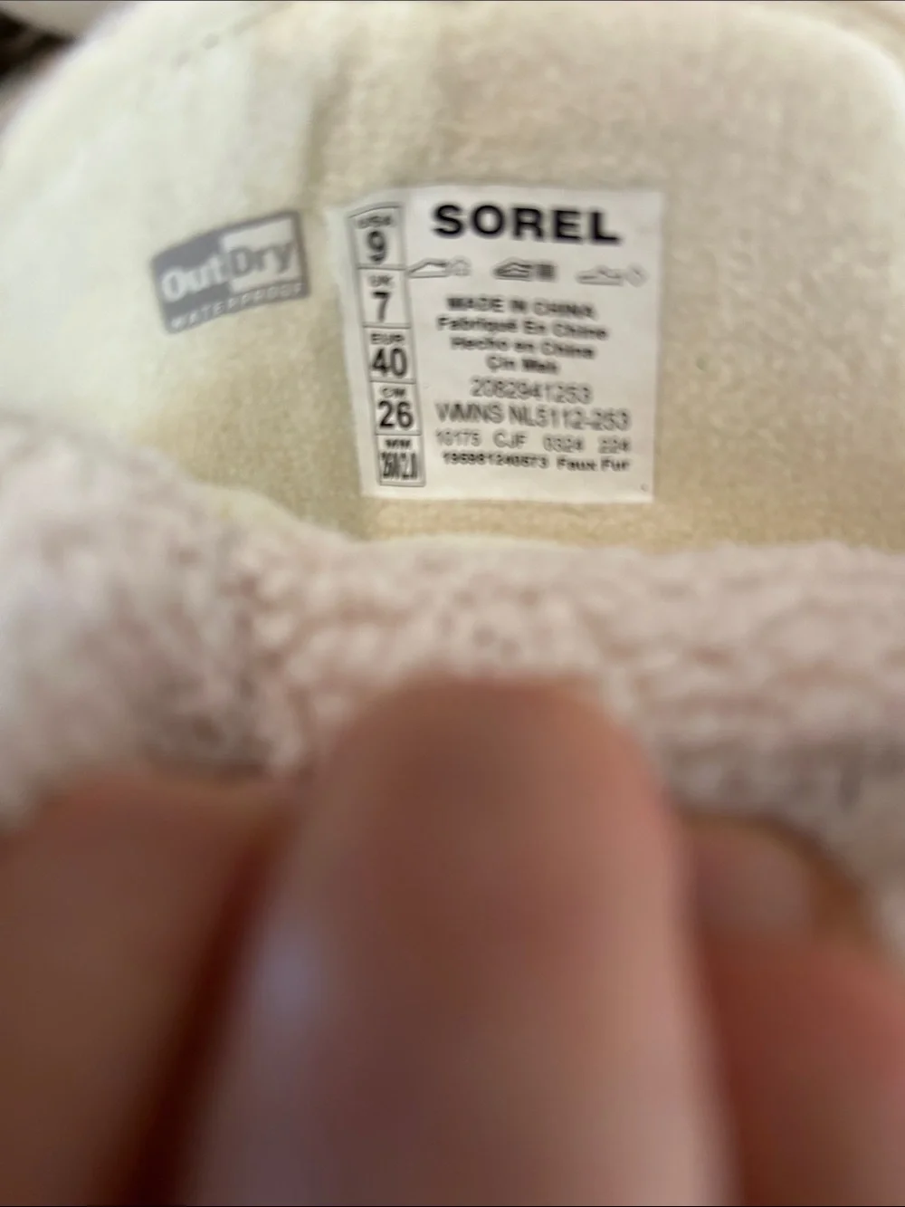 SOREL Women's Tivoli V Resort Waterproof Boot, Tan, size 9, NWT no box